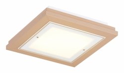 Lampa sufitowa plafon kwadratowy 52cm drewniany klasyczny nowoczesny minimalistyczny beżowy TABOR 1871 Argon