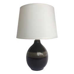 LAMPA STOŁOWA NOCNA ROMA 03206 CZARNA IDEUS