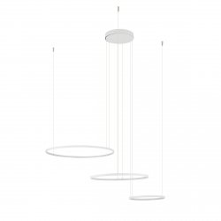 Nowoczesna biała lampa wisząca LED potrójny okrąg CIRCOLO 11649 Nowodvorski Lighting