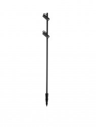Lampa ogrodowa słupek LED aluminiowa regulowana dwie tuby czarna minimalistyczna klasyczna IP65 SALVIRA LE75168 Luces Exclusivas