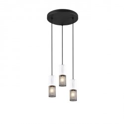 Lampa Wisząca Minimalistyczna Czarno Biała Vintage TOSH 304330334 TRIO
