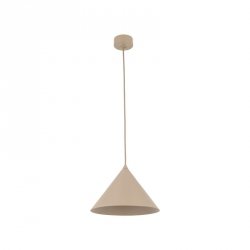 Beżowa lampa wisząca stożkowy klosz do minimalistycznych i klasycznych wnętrz CONO M 10620 TK-LIGHTING