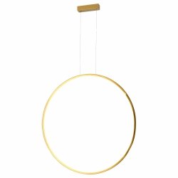 Lampa wisząca okrąg ring do łazienki Loop M PL0119-85-GD Yaskr  złota IP44 LED 3000K 