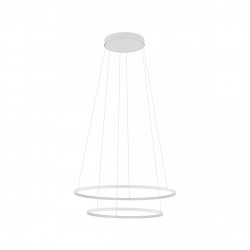 Nowoczesna biała lampa wisząca LED podwójny okrąg CIRCOLO 11646 Nowodvorski Lighting