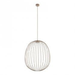 Beżowa lampa wisząca ażurowa druciana owalna minimalistyczna loftowa uniwersalna klasyczna SPHERA L 11303 TK-LIGHTING