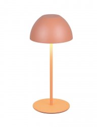 Lampka stołowa nocna LED pomarańczowa półokrągła designerska nowoczesna ściemnialna do pokoju dziecięcego ORTIZ IP44 R55601140 Rl