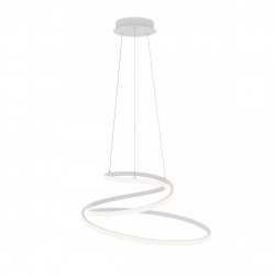 Nowoczesna lampa wisząca okrągła led biały Lorila Italux PND-2168-M-WH