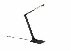 Lampa stołowa biurkowa LED czarna metalowa minimalistyczna uniwersalna regulowana możliwość ściemniania TRAVIS 545310132 Trio