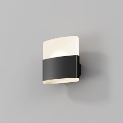 Minimalistyczny kinkiet elewacyjny zewnętrzny LED kwadratowy aluminium grafitowy dekoracyjny podświetlający ścianę Rom MAYTONI O442WL-L12GF3K1