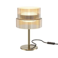 Dekoracyjna lampka stołowa LED glamour szklana designerska na komodę Scala MOD496TL-L12BZK Maytoni
