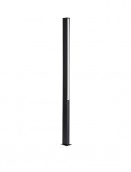 Minimalistyczny słupek ogrodowy uniwersalny LED aluminiowy czarny prostokątny IP65 Luces Exclusivas
