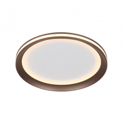 Nowoczesny plafon LED CCT dekoracyjna lampa sufitowa brązowa okrągła 30cm uniwersalna minimalistyczna ARTIZO PLF-02326-S-CFF Italux