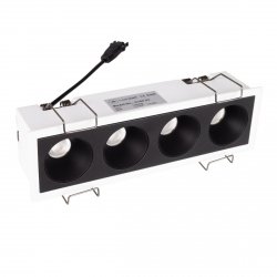 Oprawa wpustowa do skompletowania minimalistyczna prostokąt biała metalowa Modular H180.03 MAXLIGHT 