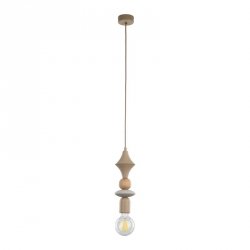 Drewniana lampa wisząca o geometrycznej formie w stylu boho i skandynawskim TOWER 10959 TK-LIGHTING