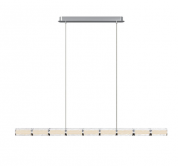Lampa wisząca LED 37W dekoracyjna listwa 131,5cm chromowana minimalistyczna klasyczna Maxlight Love P0647 