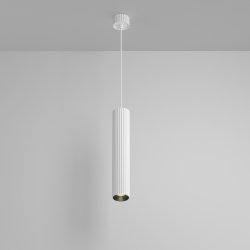 Lampa wisząca minimalistyczna aluminium biała nad stół do jadalni do salonu regulacja wysokości Calipso MAYTONI P106PL-01-GU10-W