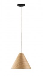 Lampa wisząca drewniana stożkowa boho rystykalna industrialna nad stół do salonu sypialni BRONTILA LE45382 Luces Exclusivas