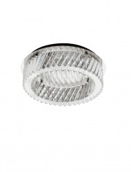 Kryształowy szary okrągły plafon lampa sufitowa LED glamour klasyczny uniwersalny możliwość ściemniania CANLIRA LE45159 Luces Exclusivas 