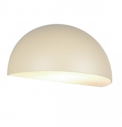 Kinkiet zewnętrzny kolor piaskowy aluminiowy półokrągły klosz minimalistyczny klasyczny uniwersalny MAAS IP44 262460166 Trio