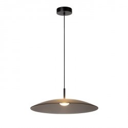 Minimalistyczna Lampa Wisząca Nowoczesna LED Czarny Klosz MENGA 25417/12/65 LUCIDE