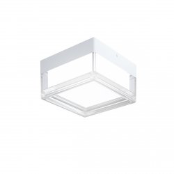 Nowoczesny biały plafon sufitowy LED Nafis PLF-53628-WH Italux