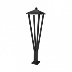 Dekoracyjna Lampa Ogrodowa LED Słupek W Kolorze Czarnym BONS OFL-22474-L-BK ITALUX