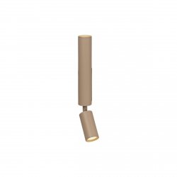 Nowoczesny kinkiet ścienny beżowy z włącznikiem tuba regulowana minimalistyczny aluminiowy OTIMO 09216/02/41 Lucide