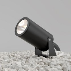 Nowoczesne oświetlenie zewnętrzne LED aluminium grafit regulowana tuba Bern MAYTONI O050FL-L30GF3K