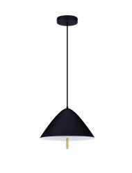 Designerska czarna lampa wisząca LED nowoczesna CARAPARI LE44654 Luces Exclusivas