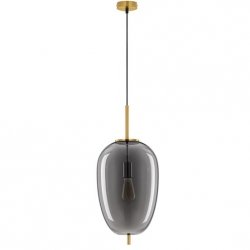 Nowoczesna ZŁOTA Lampa Wisząca Ciemna Szklana Kula PILAR LE43663 LUCES EXCLUSIVAS
