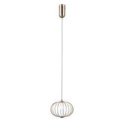 Złota lampa wisząca nowoczesna Rabel Italux PND-344221-1-HBR