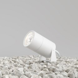 Nowoczesne oświetlenie zewnętrzne LED aluminium biały regulowana tuba Bern MAYTONI O050FL-L15W3K