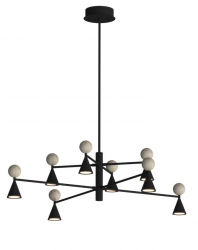 Lampa Wisząca Bingo 54W Czarny + Trawertyn Maxlight P0685