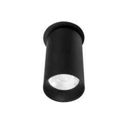 Lampa sufitowa podtynkowa plafon LED minimalistyczna klasyczna czarna aluminiowa tuba Halo D H0127 MAXLIGHT 