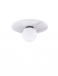 Stylowy plafon marmur szklany klosz JUANJUI LE44852 Luces Exlusivas