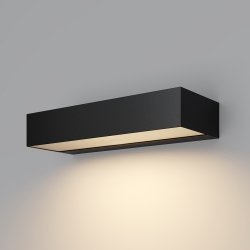Nowoczesny kinkiet elewacyjny zewnętrzny LED prostokątny aluminium grafitowy podświetlający ścianę Lot MAYTONI O428WL-L10GF3K