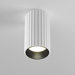 Lampa sufitowa plafon tuba klasyczna nowoczesna aluminium biała Calipso MAYTONI C106CL-01-GU10-W