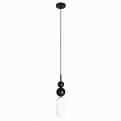 Nowoczesna czarna lampa wisząca w stylu art deco NOVA Black P0641 Maxlight