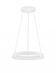 Nowoczesna lampa wisząca LED okrąg w kolorze białym BATALLAS LE44785 Luces Exclusivas