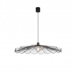Lampa wisząca czarna w kształcie kwiata nowoczesna designerska dekoracyjna MARGARITA R36431932 Rl