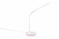 Nowoczesna dekoracyjna lampa biurkowa LED biała minimalistyczna klasyczna metalowa regulowana ściemnialna TORO R57641101 Rl
