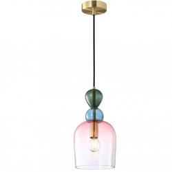 Nowoczesna Lampa Wisząca Wielokolorowa MANSO PND-37462B-MC-GD ITALUX