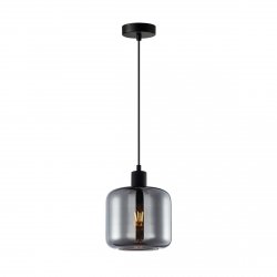 Nowoczesna Lampa Wisząca MALUNA ITALUX PND-74920-1-BK-SG Czarny/Dymiony