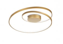 Lampa sufitowa LED okrągła złota minimalistyczna klasyczna Oz pl on-off 2700k 342306 IDEAL LUX 