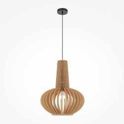 Lampa wisząca designerska rustykalna brązowa nad stół do jadalni do salonu ozdobna regulacja wysokości Roots MAYTONI MOD193PL-01W1