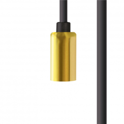 Czarny przewód z mosiężną oprawką G9 o długości 3,5M do systemu CAMELEON CABLE G9 3,5M BLACK/BRASS 8618 Nowodvorski Lighting 