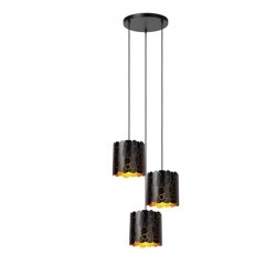 Designerska Czarna Lampa Wisząca Nowoczesna ALMELO 21434/13/30 LUCIDE