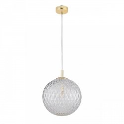 Złota Nowoczesna Lampa Wisząca Szklany Klosz CADIX 4610 TK-LIGHTING