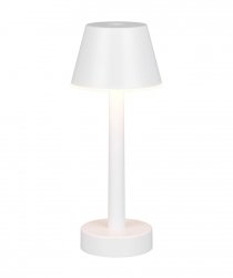 Lampka stołowa nocna LED biała klasyczna minimalistyczna uniwersalna ściemnialna dla każdego wnętrza VIDAL IP44 R54991131 Rl