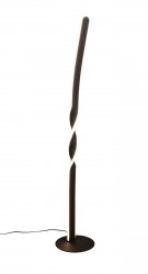 Nowoczesna dekoracyjna lampa podłogowa LED czarna podłużna minimalistyczna klasyczna metalowa GINKO R45791132 Rl